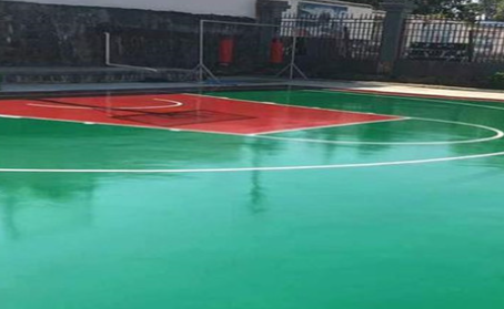 临沧篮球场翻新地面